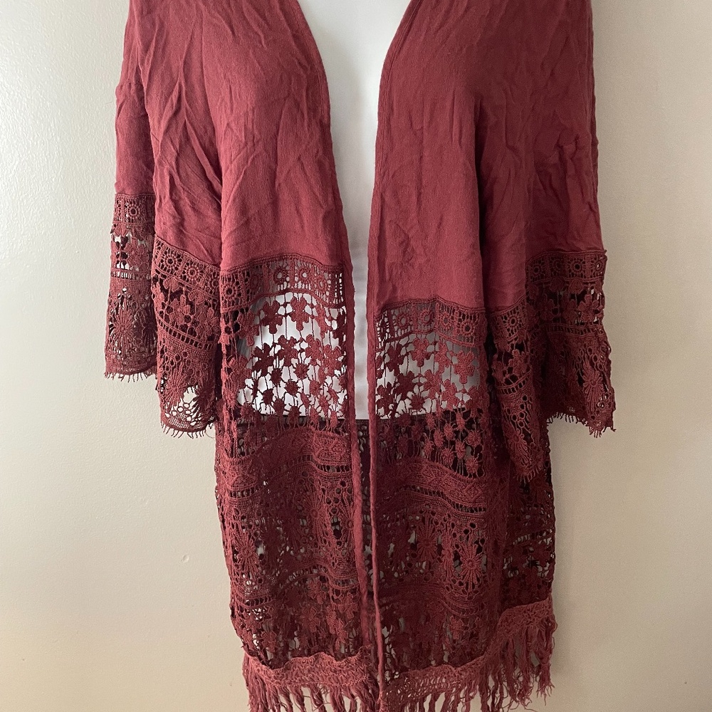 Charlotte Russe bohemian size small kimono